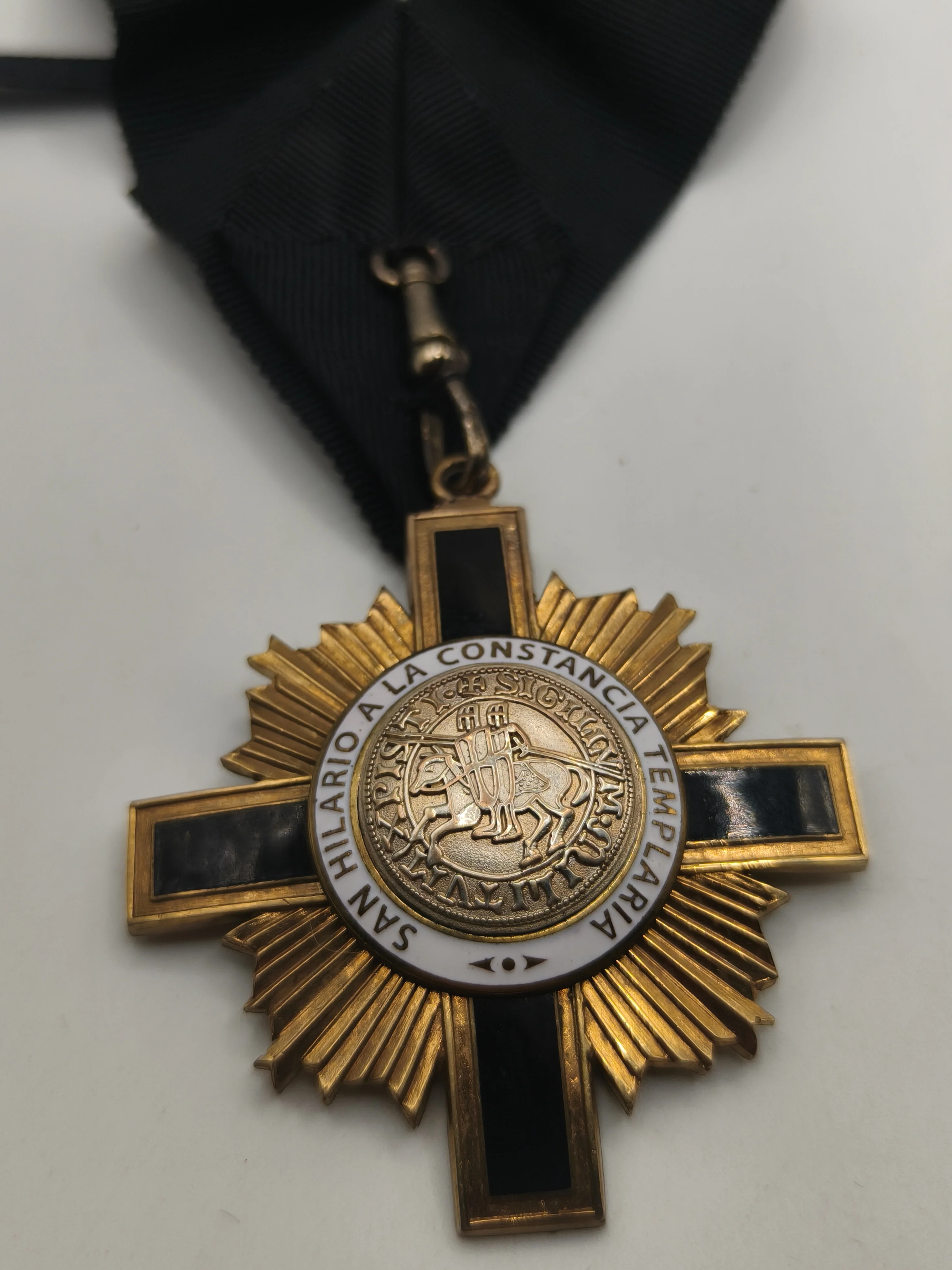 Medal Order of the Knights Templar, San Hilario a la Constancia Templaria. Spain.