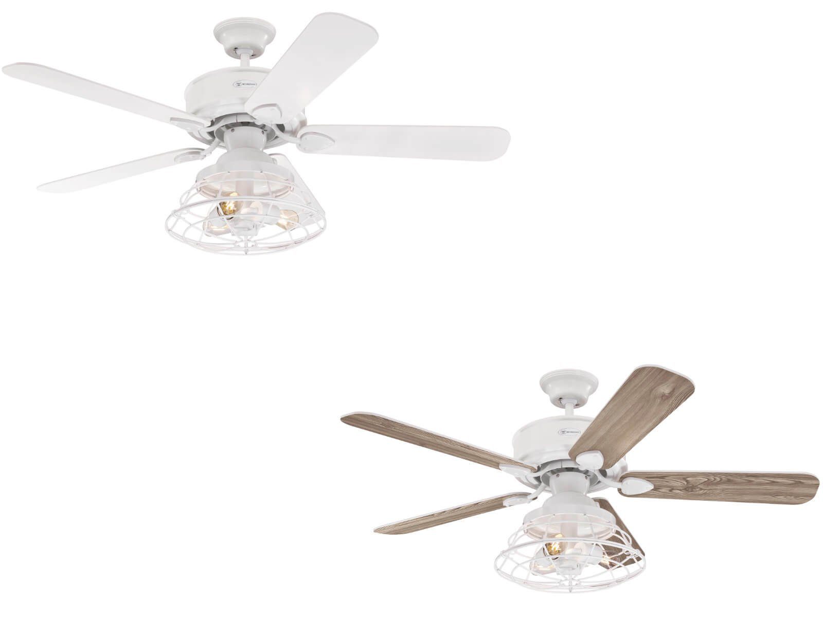 Deckenventilator Deckenventilator Barnett Weiß 122 cm mit LED Leuchte