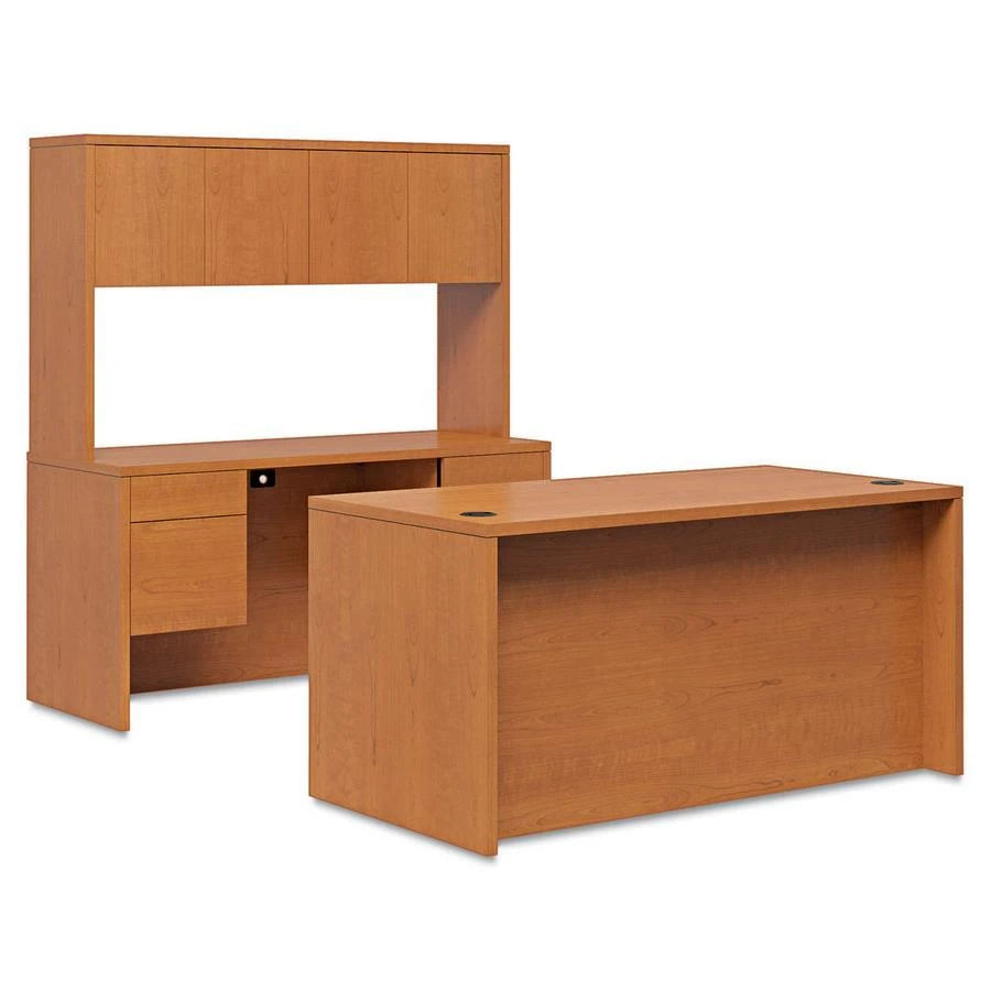 Hon 10500 Series 72&prime; Desk & Credenza Workstation, Mahogany