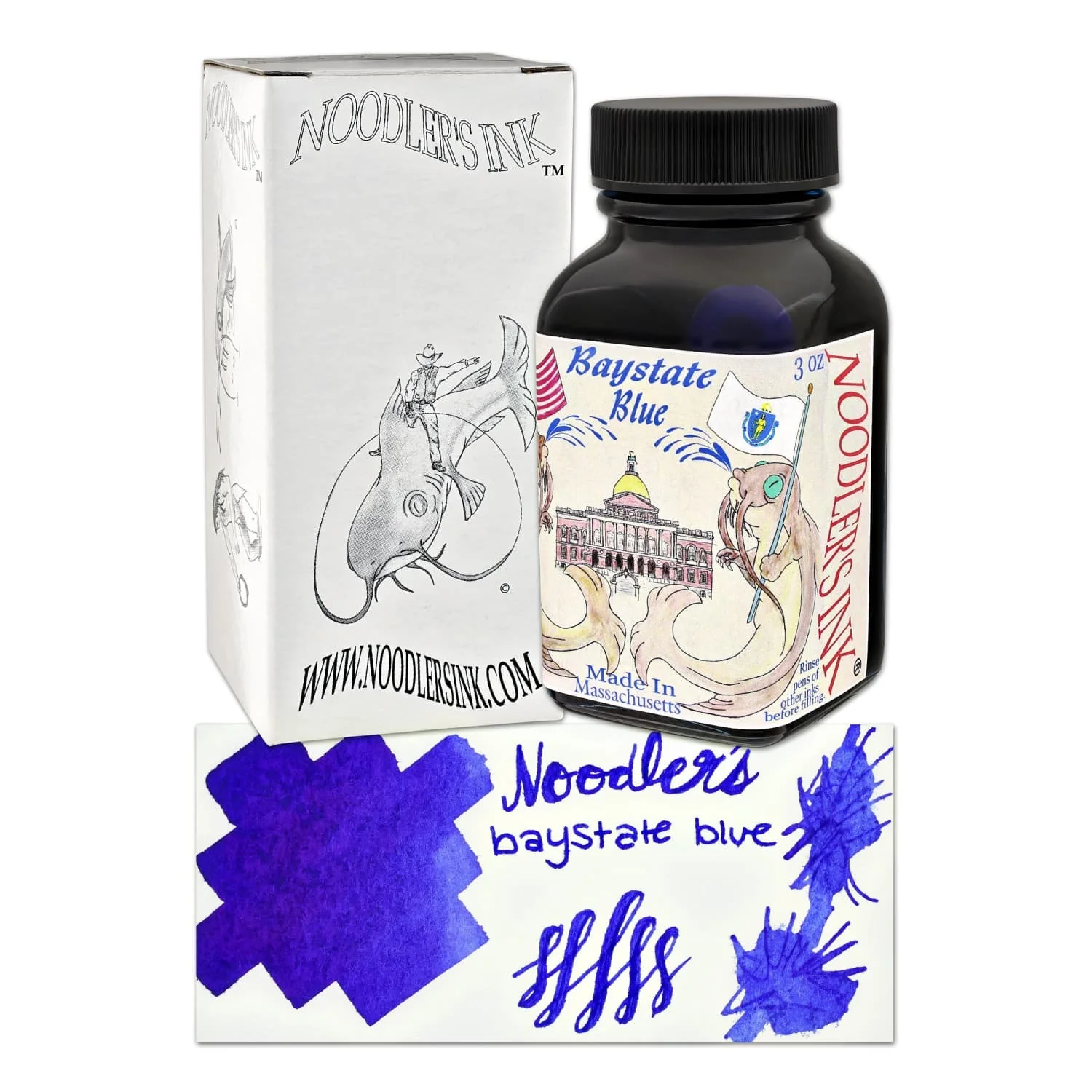 Noodler's Baystate Blue Fountain Pen Ink