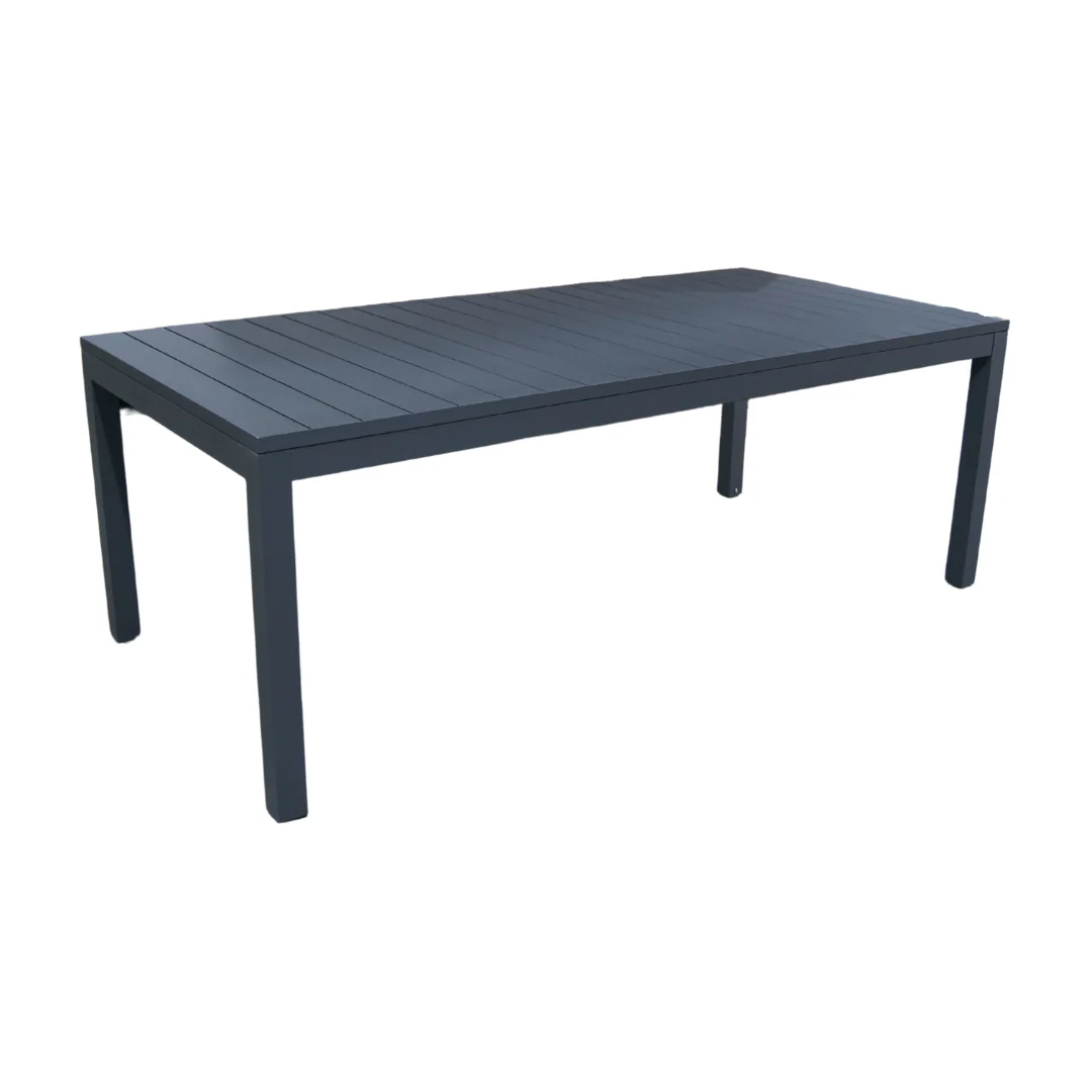 Pratic - Set pranzo da giardino 8/12 posti Alluminio Antracite