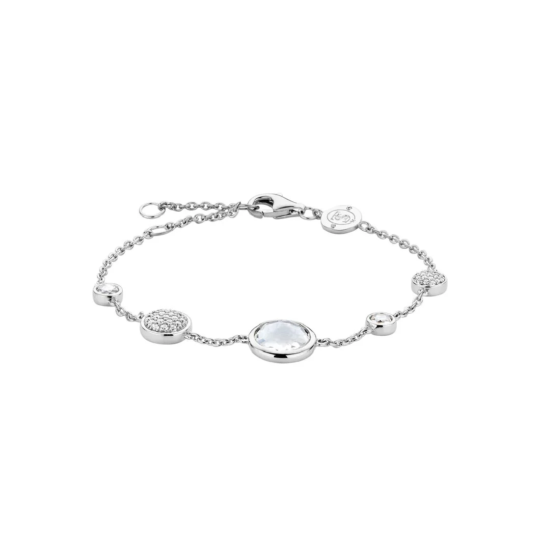 Bracciale Ti Sento Milano in argento con zirconi e pav�� di zirconi 2901ZI