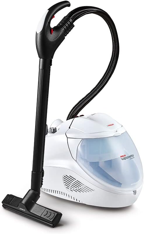 Polti Vaporetto Lecoaspira FAV30, Pulitore a Vapore e Aspirapolvere con Filtro ad Acqua, Doppia Funzione, Potenza Totale 2450 W, Pressione Max Caldaia 4 Bar, Tappo di Sicurezza, Bianco