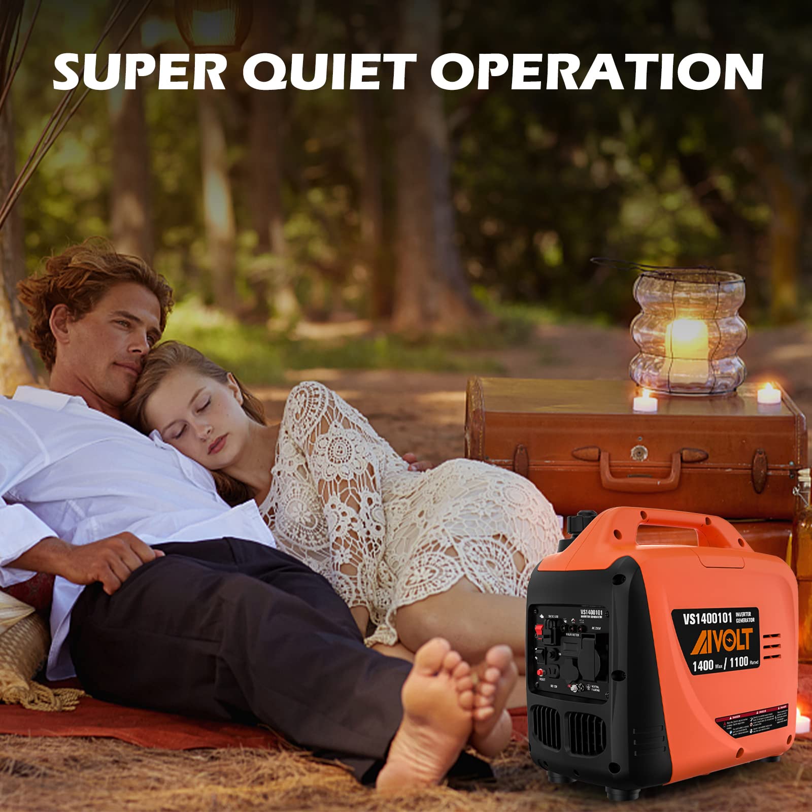 Inverter Stromerzeuger 1400 Watt Stromgenerator Notstromaggregat für Haushalt Camping und Freizeit
