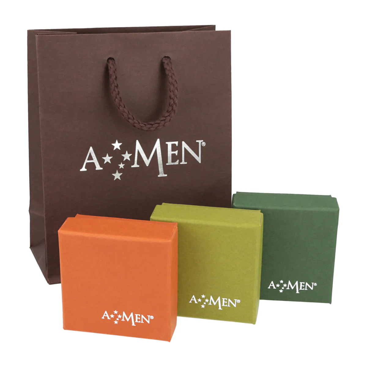 Amen collana croce con zirconi bianchi e neri - CLCRREBBNZ1