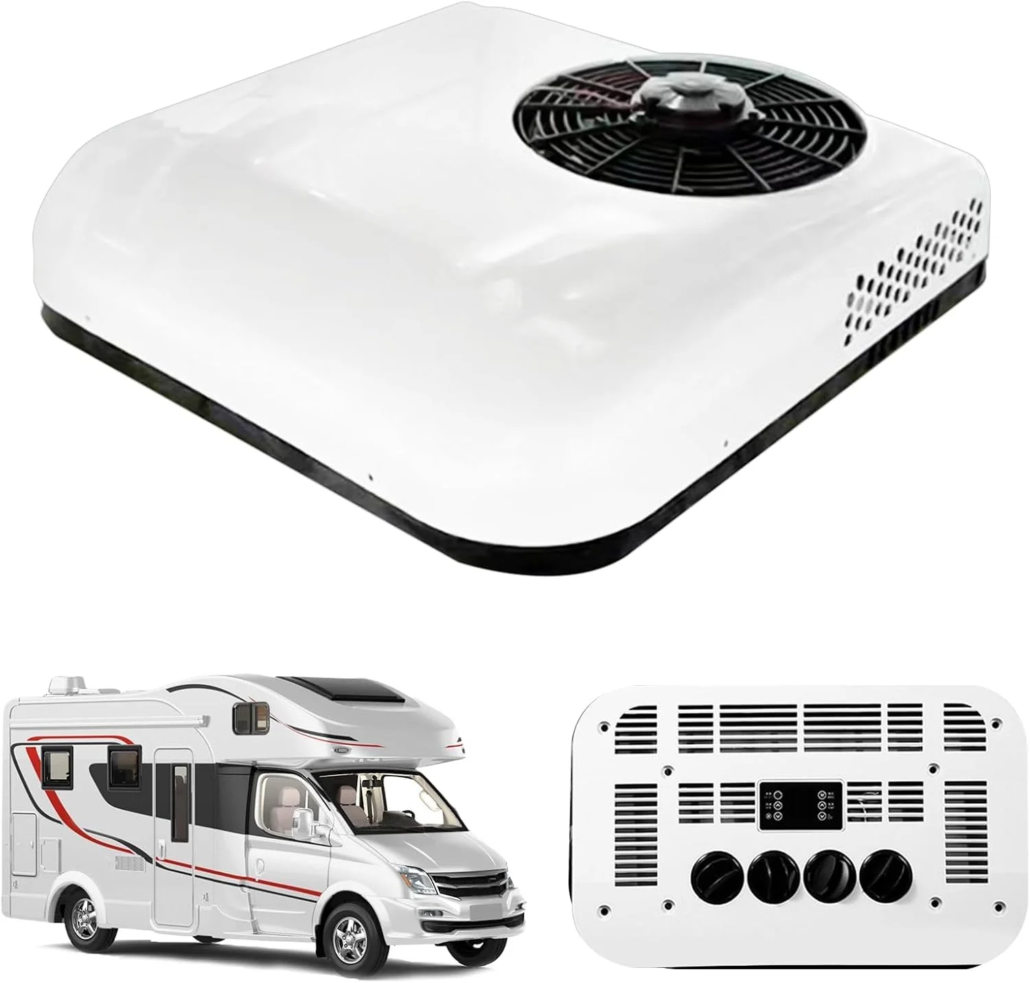 ANAAMAYL Mobiles Klimagerät, 12 V, Weiß, Klimaanlage für Wohnwagen und Wohnmobil, Effiziente Kühlung und Unterspannungsschutz