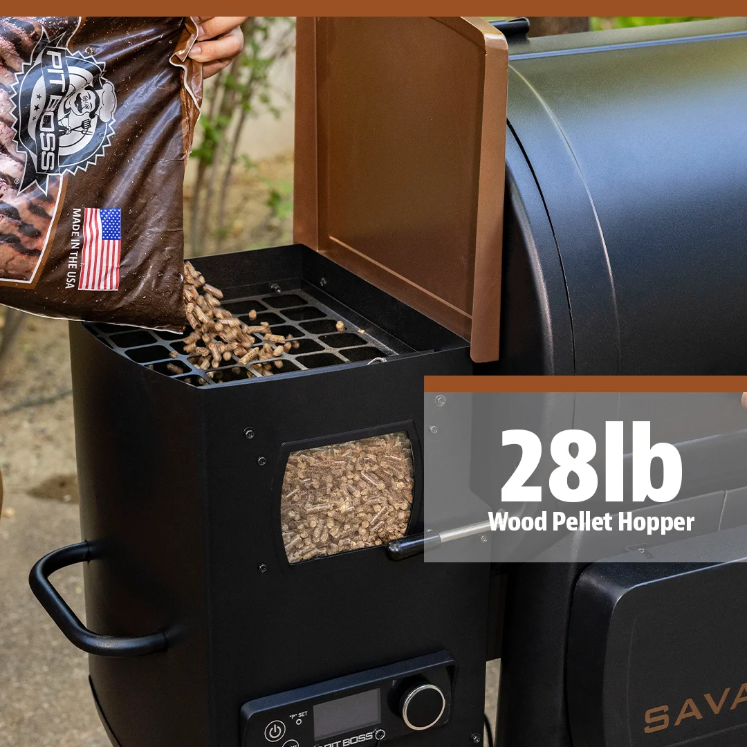 Pit Boss 1500 Connected Pellet Grill Savannah - Onyx Edition with Wi-Fi? - PB1500NXW