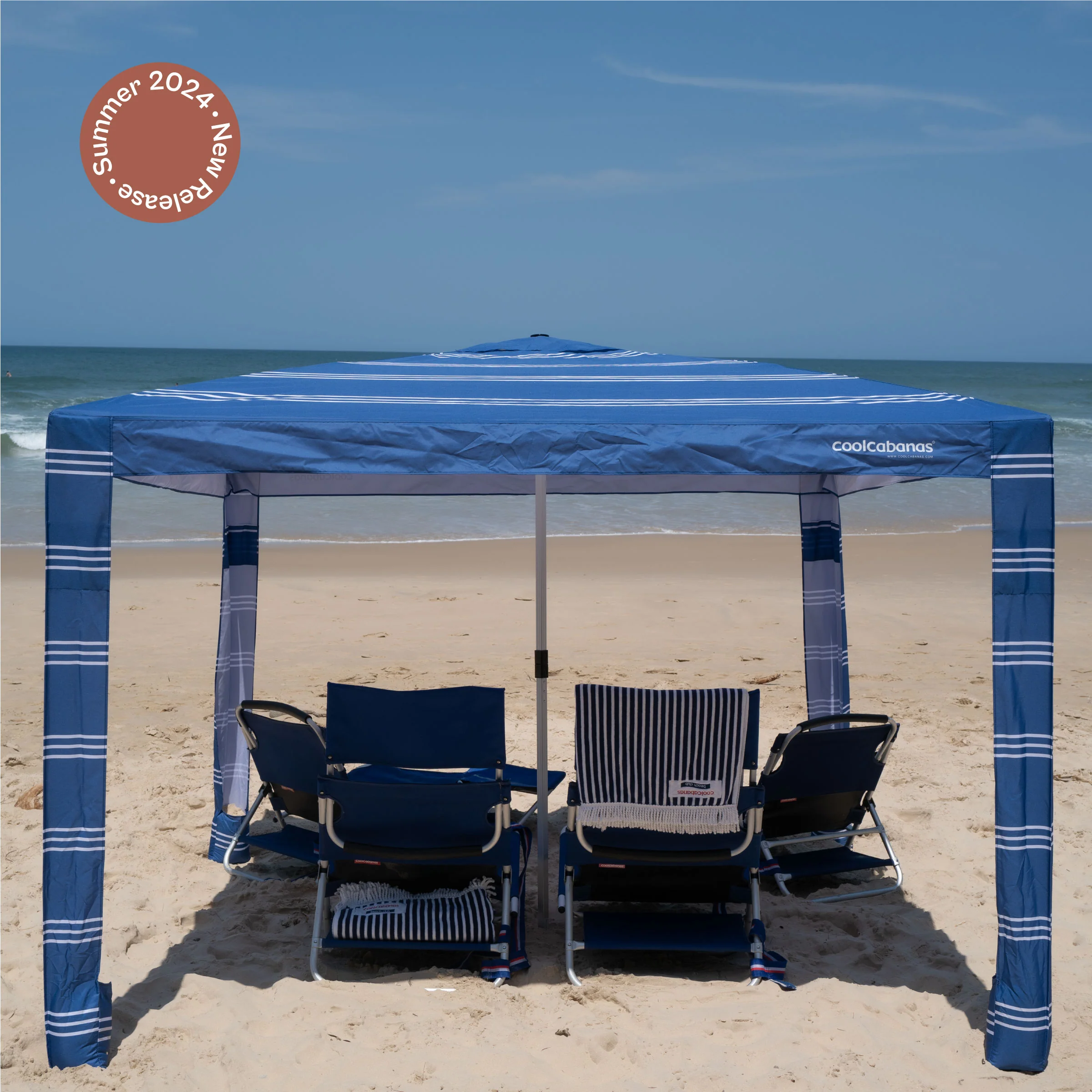 CoolCabana 5 Ombreggiatura da Spiaggia - Protezione UPF 50+, Ampia Zona d’Ombra