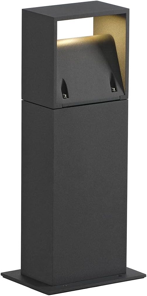 SLV LED Außen-Leuchte LOGS 40 | Design Außen-Standleuchte, stilvolle Außenbeleuchtung | Outdoor LED Wegeleuchte, Pollerleuchte, Garten-Beleuchtung, WegLampe Strahler | LED Inside 8W