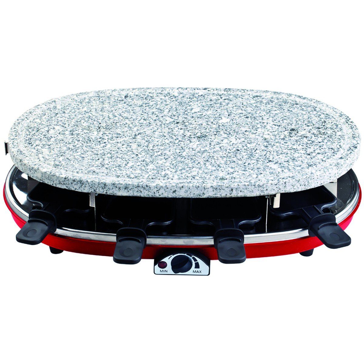 Raclette RP-418 mit wechselbaren Pletten, heißer Stein