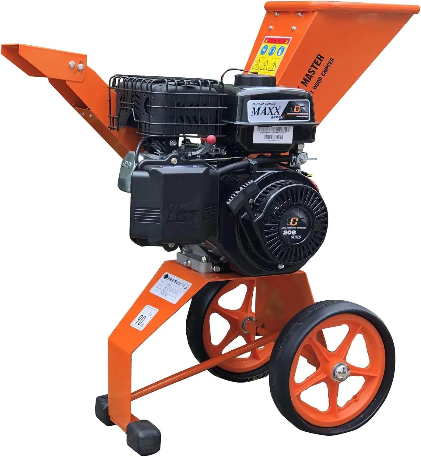 Benzine hakselaar 6 PK 4-takt motor 208 CC AST blad hout tuinhakselaar tuinsnipperaar motorhakselaar trommelhakselaar