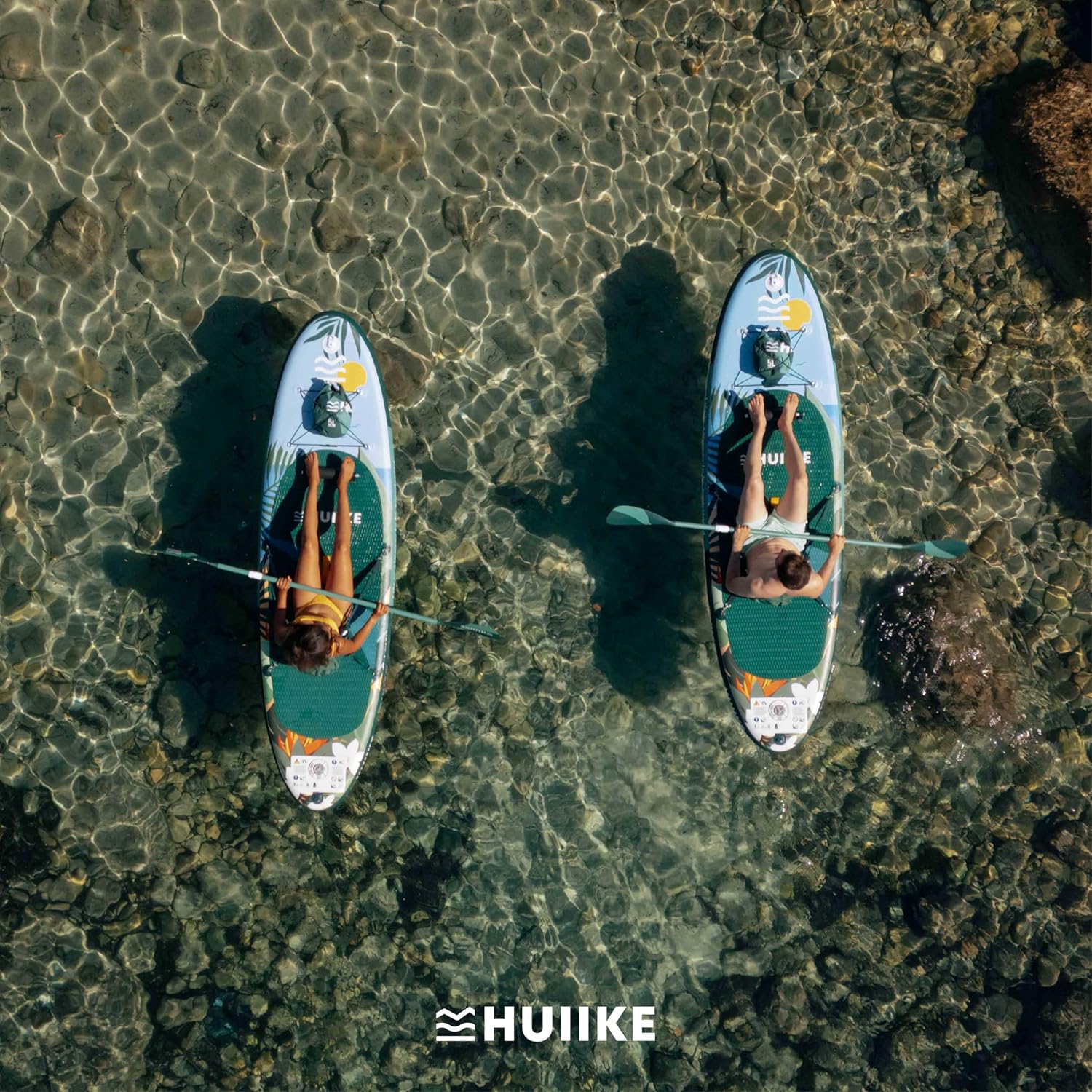 HUIIKE Tavola Sup Gonfiabile Adulti con Accessori Inclusi, Pagaia, Pinne, Pompa. Stand Up Paddle Board con Grande Stabilità e Resistenza. 305 x 84 x 15 cm, Carico Massimo 130 kg