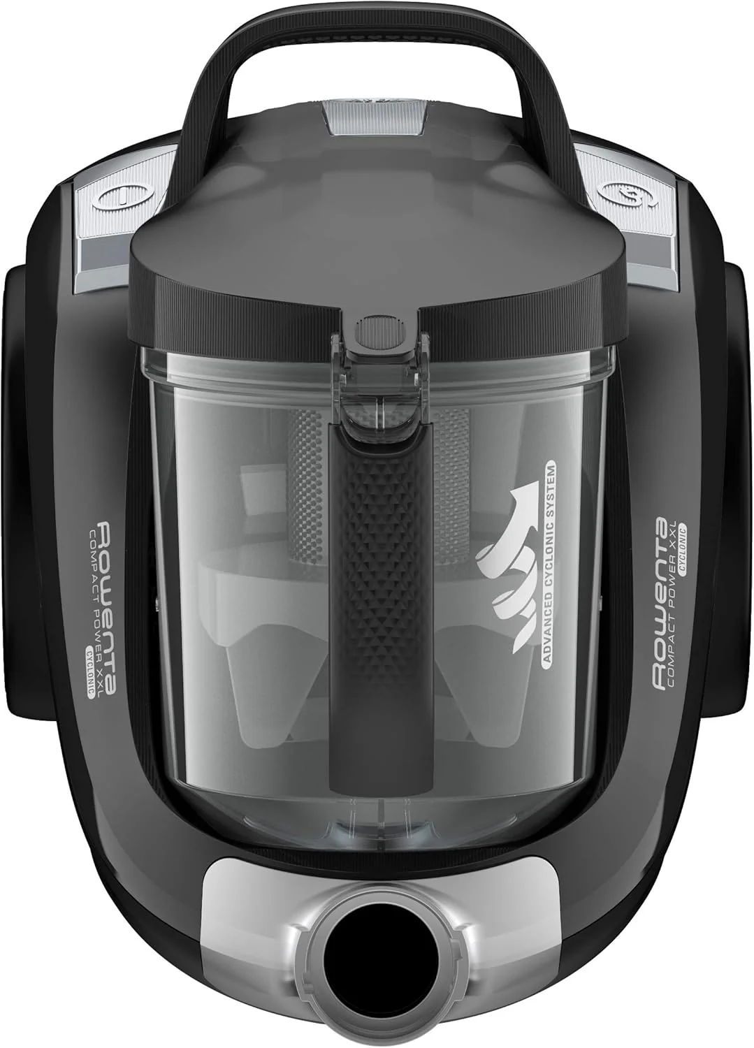 Rowenta RO4825 zakloze stofzuiger Compact Power XXL | 550 watt | 2,5L stofreservoir | Compact & stil | Extreme zuigkracht | Zeer effici?nte zuigmond | Zwart/Grijs