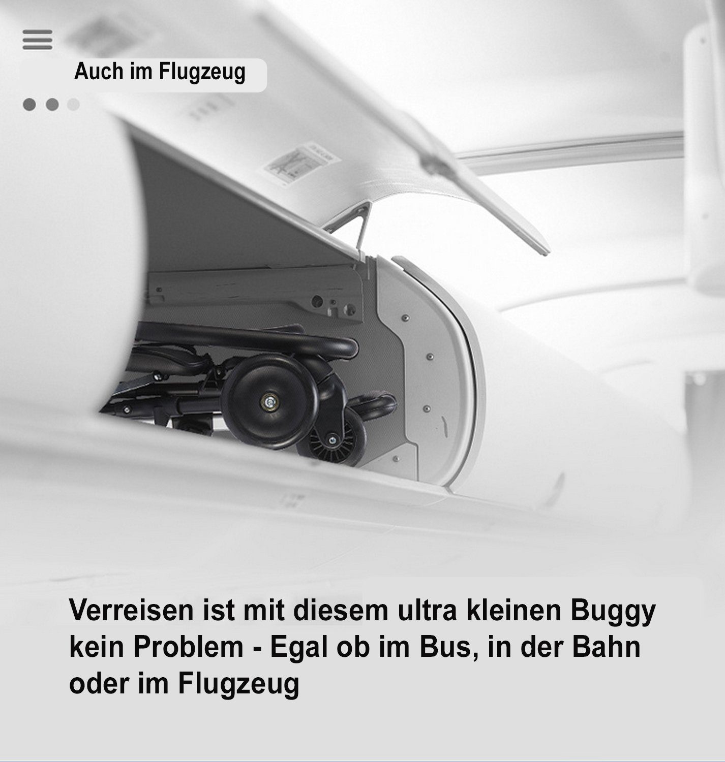 Kinder-Buggy Kinderwagen Baby Buggy ultraleicht und klappbar mit Sitzkissen