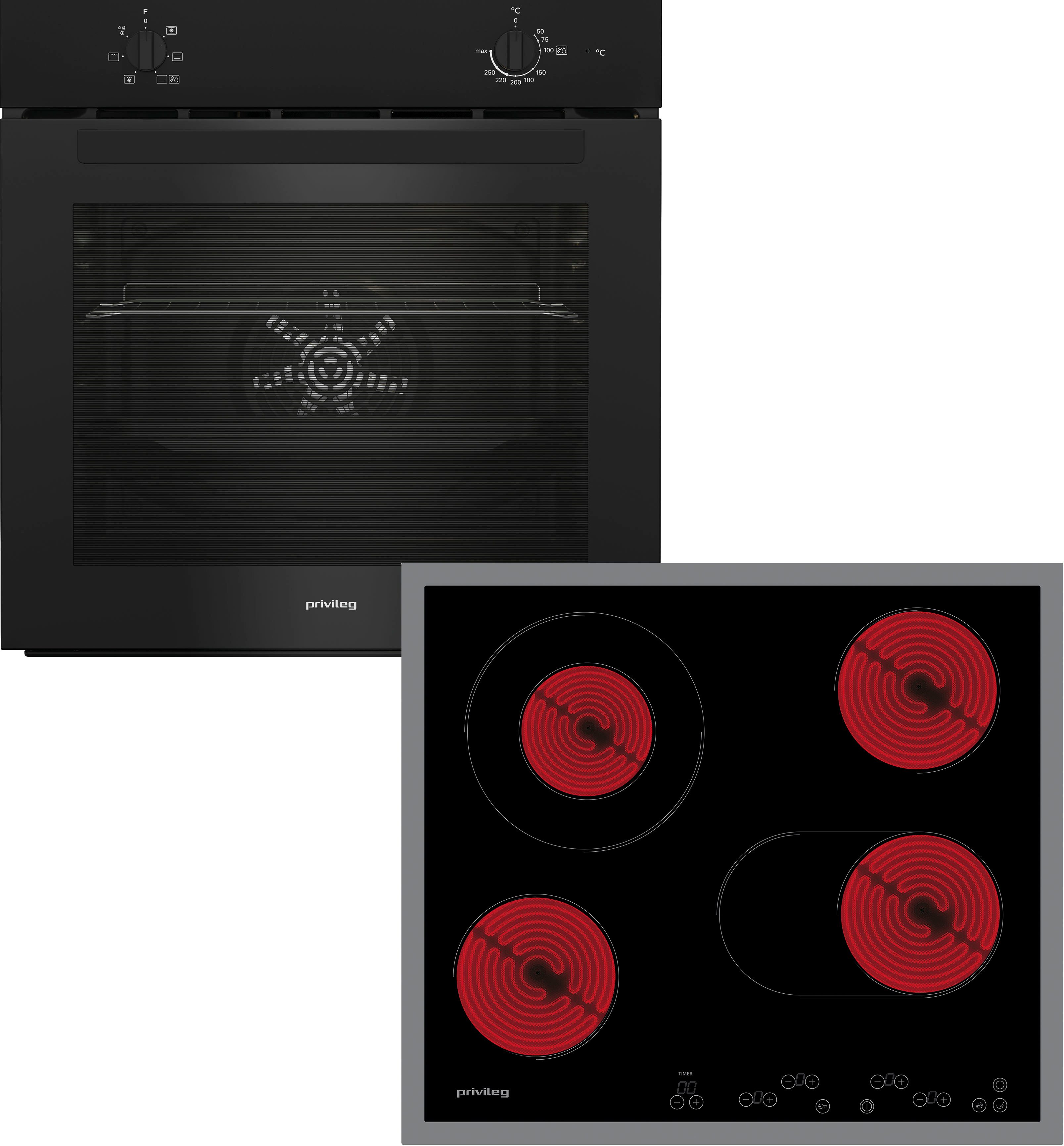 Backofen-Set BAKO 100 Black