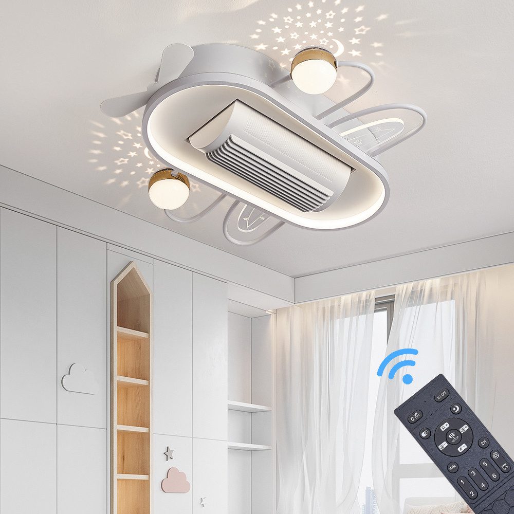 Deckenventilator Deckenventilator mit LED Beleuchtung mit Fernbedienung einstellbar