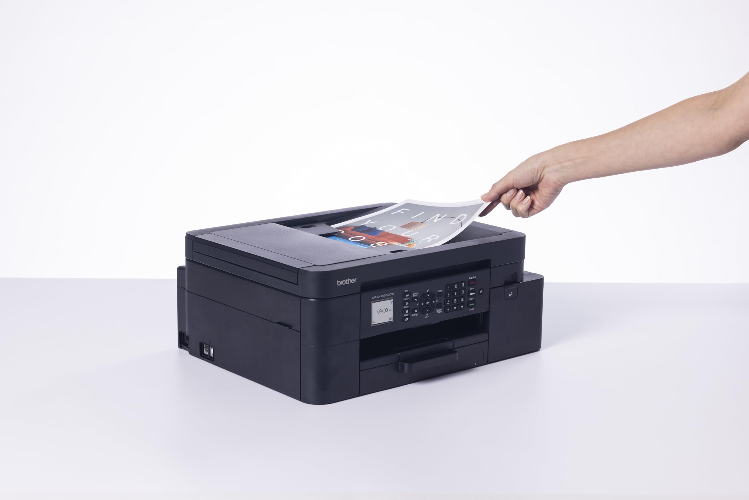Tinten-Multifunktionsdrucker MFC-J4350DW 4-in-1 WLAN USB Duplex 20 Seiten/min 150-Blatt-Papierkassette 20-Blatt-ADF