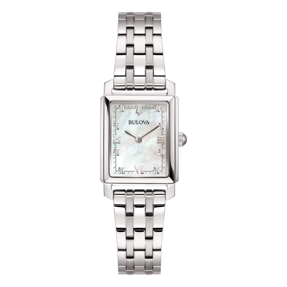Orologio Bulova 96P244 donna Sutton Tank madreperla e diamanti