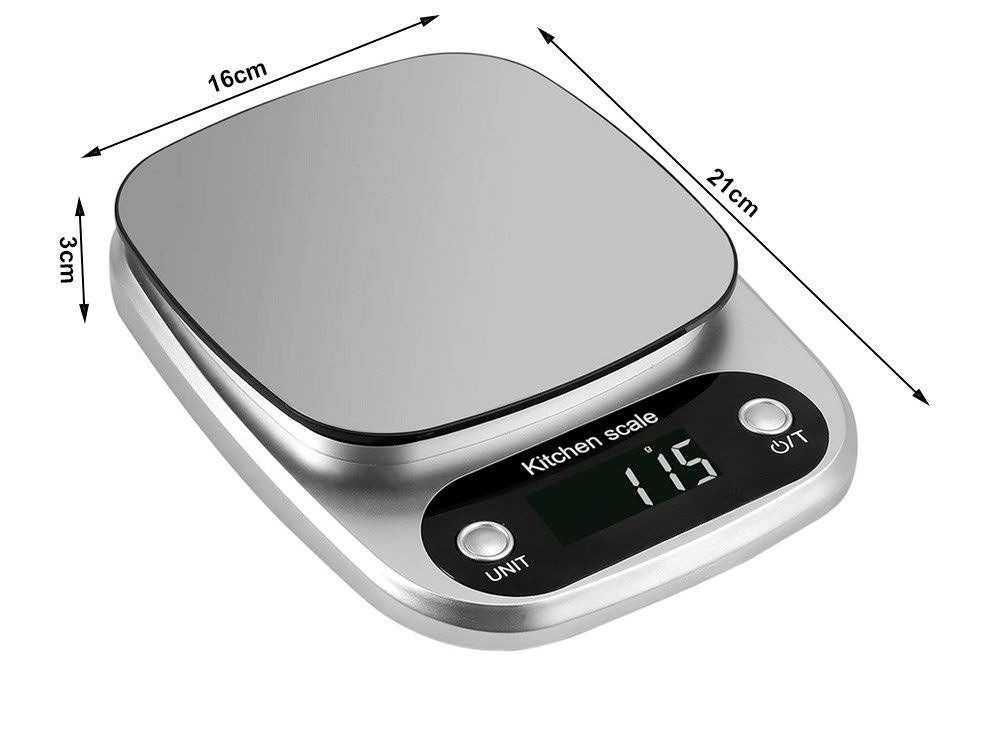 Küchenwaage Digitale Digitalwaage Küchenwaage Haushaltswaage Küchen Waage 3kg / 1
