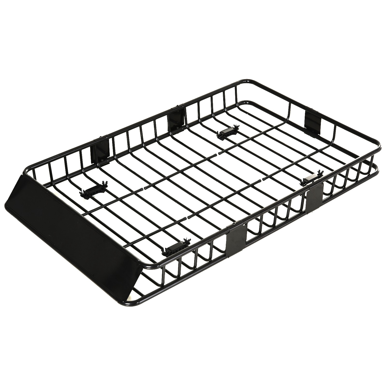 Universele dakkoffer autodakdrager dakbagagerek bagagemand bagagerek plank metaal zwart 162 x 99 x 16 cm | Aosom.de
