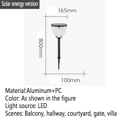 Moderne wasserdichte Gartenlampe, 85 cm, Außen-Landschaftslicht für Villen, Innenhöfe und Häuser, elegante LED-Gartenbeleuchtung (1 Stück)