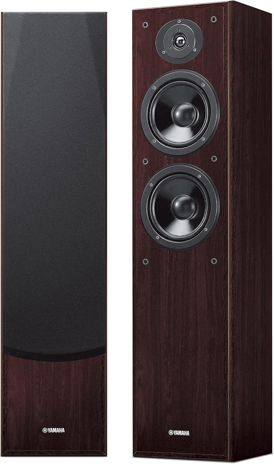Yamaha NS-F51 Coppia Diffusori da Pavimento Bass-Reflex a 2 Vie, Nero