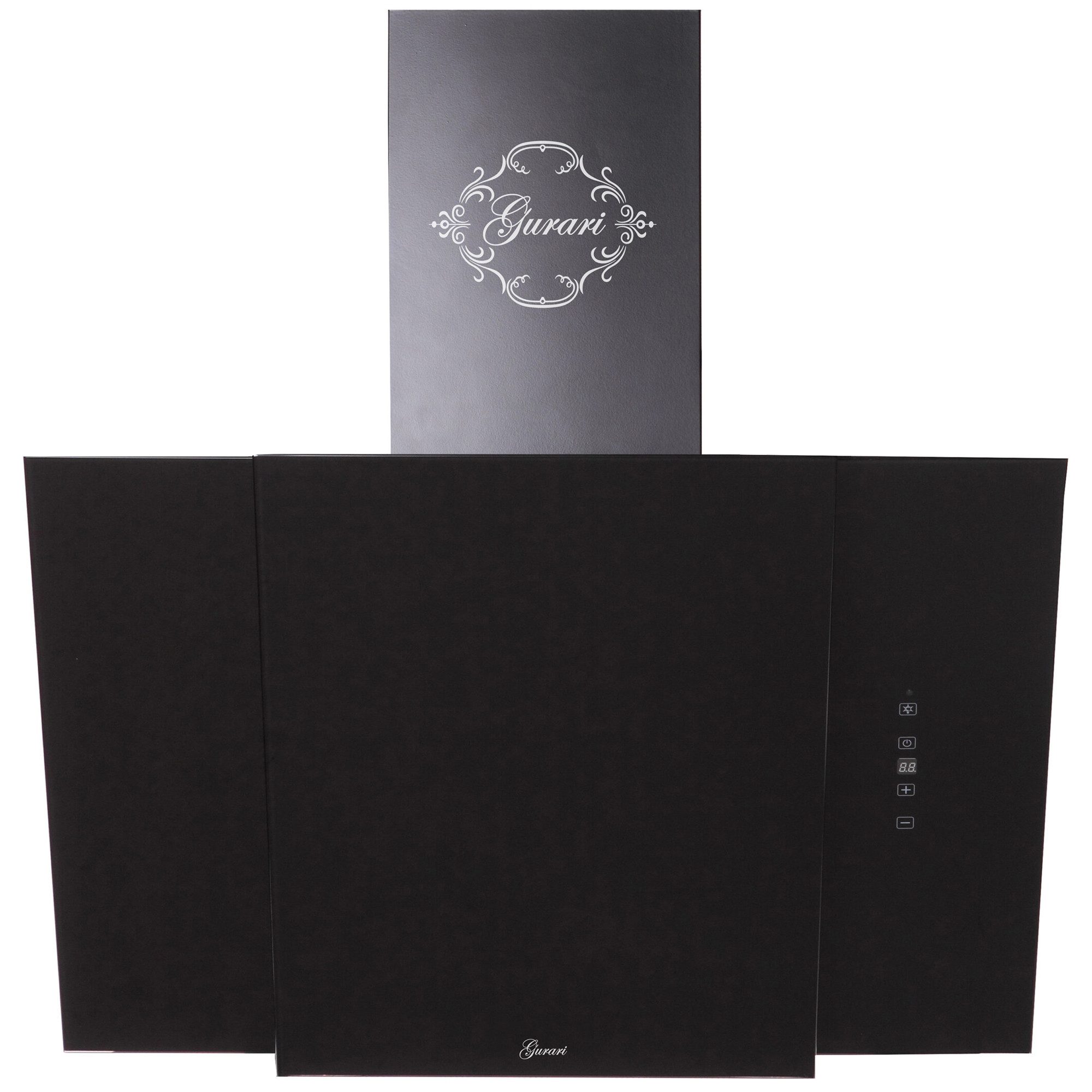 Kopffreihaube GCH 171 90 BL PRIME N Dunstabzugshaube 90 cm Schwarz, 1000m³/h