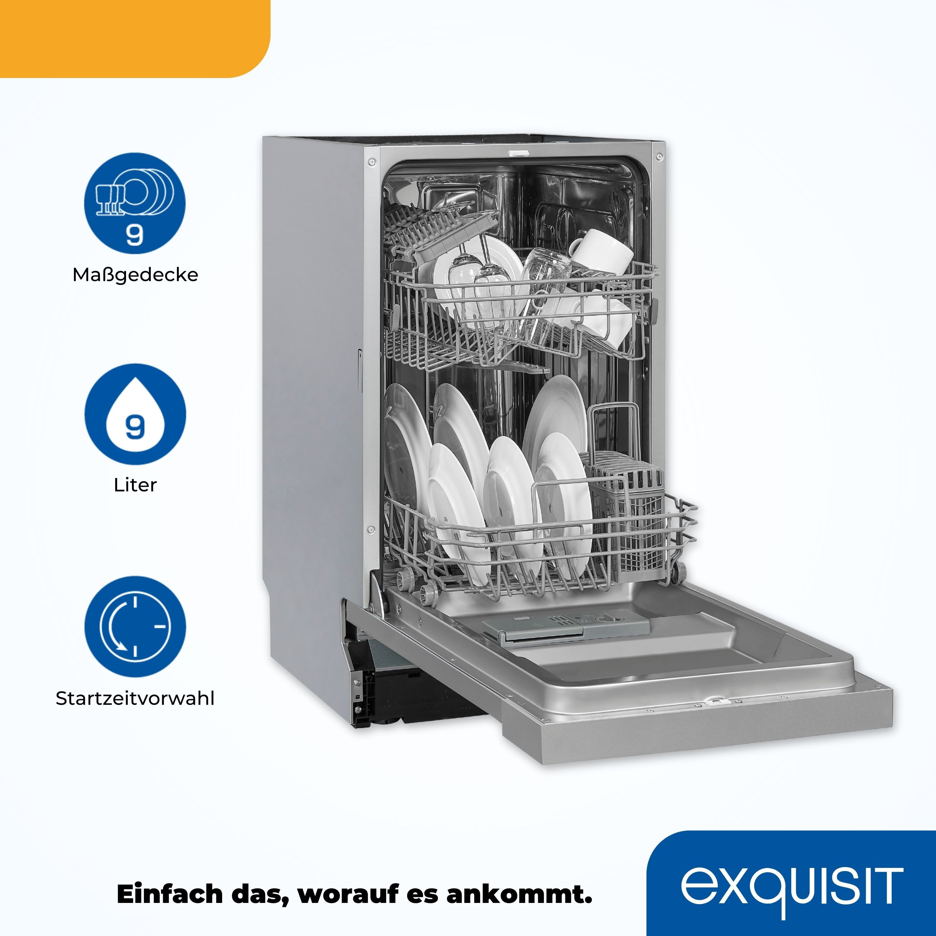 teilintegrierbarer Geschirrspüler EGSP2109-EB-030E