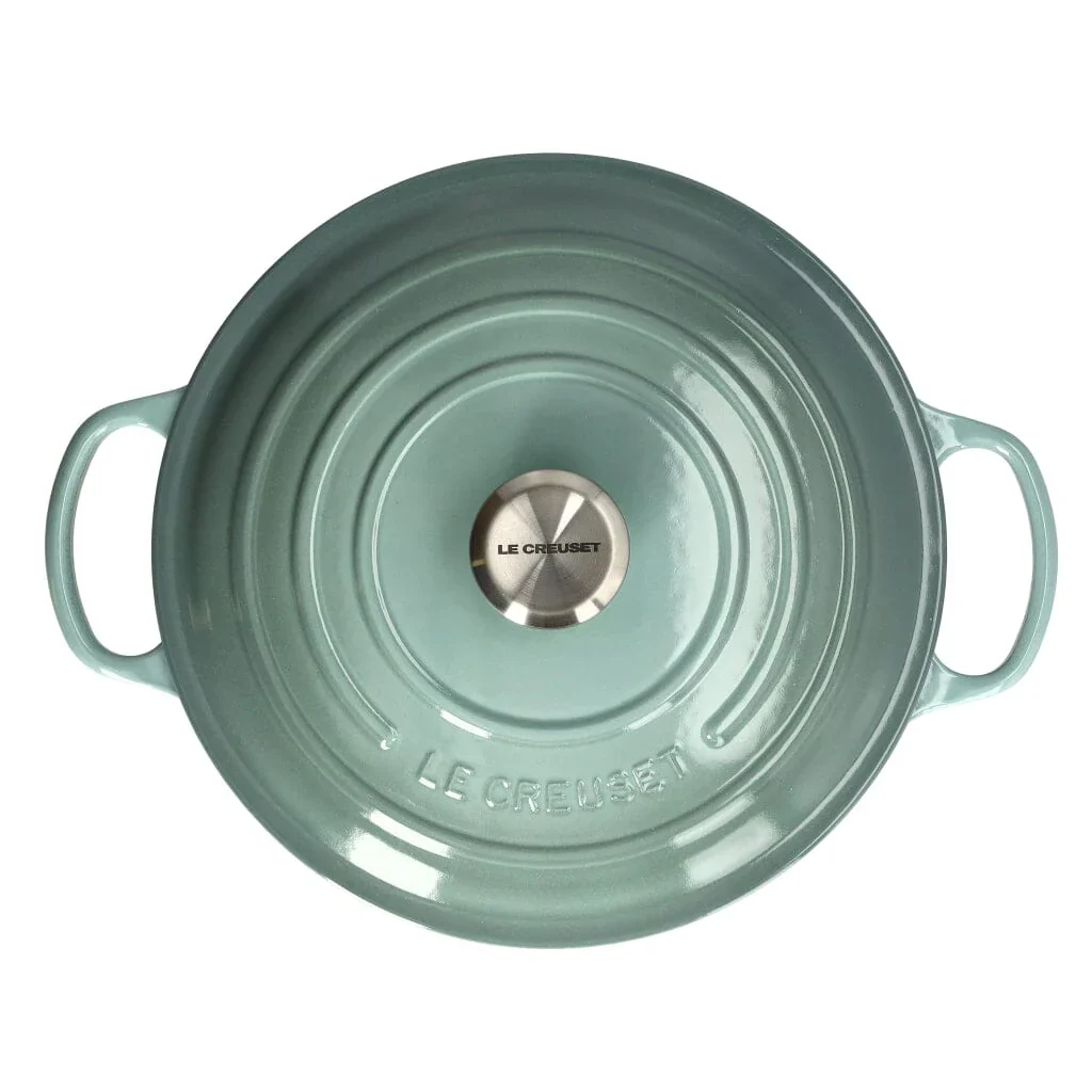 2025 Le Creuset - Cocotte redonda Signature Sea Salt 28 cm 6,7 l
