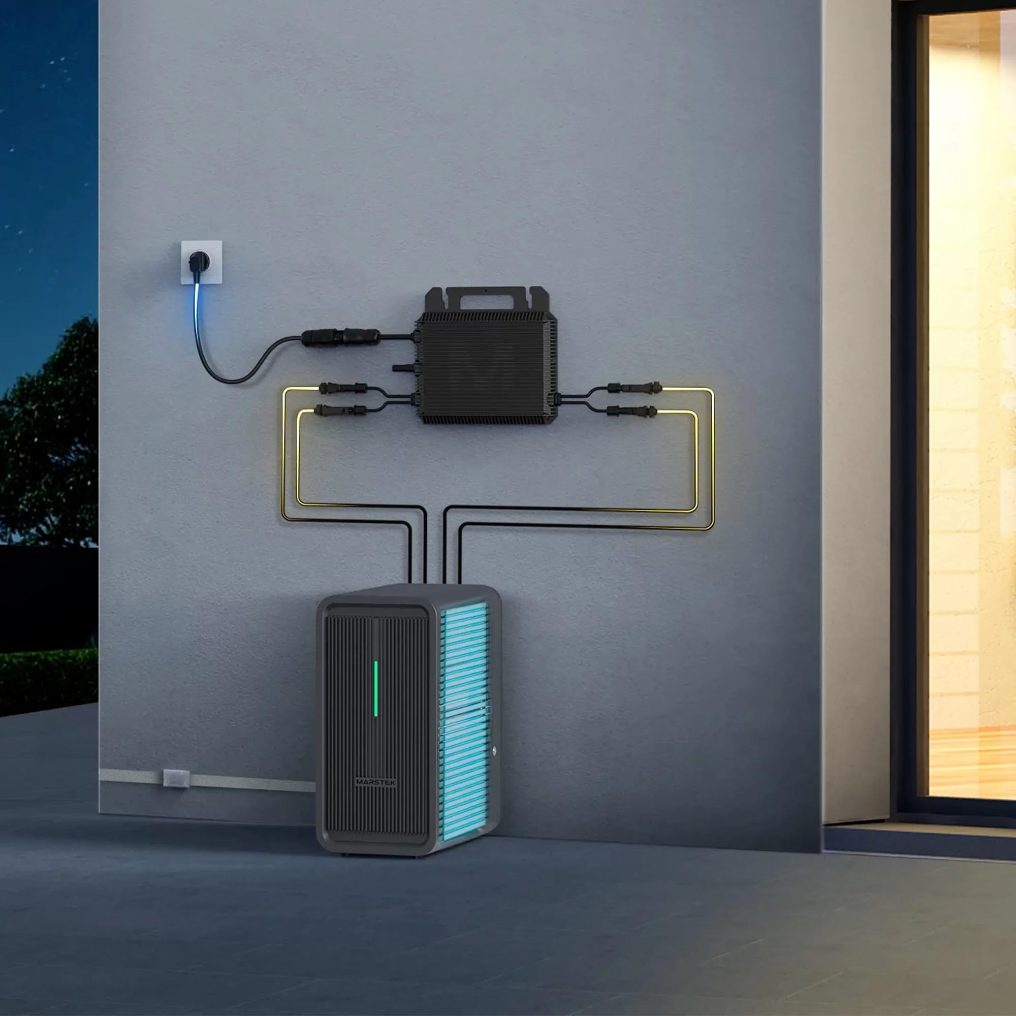 Balkonkraftwerk Speicher B2500-D 2240 Wh LiFePO4 Akku erweiterbar IP65 mit smarter Steuerung