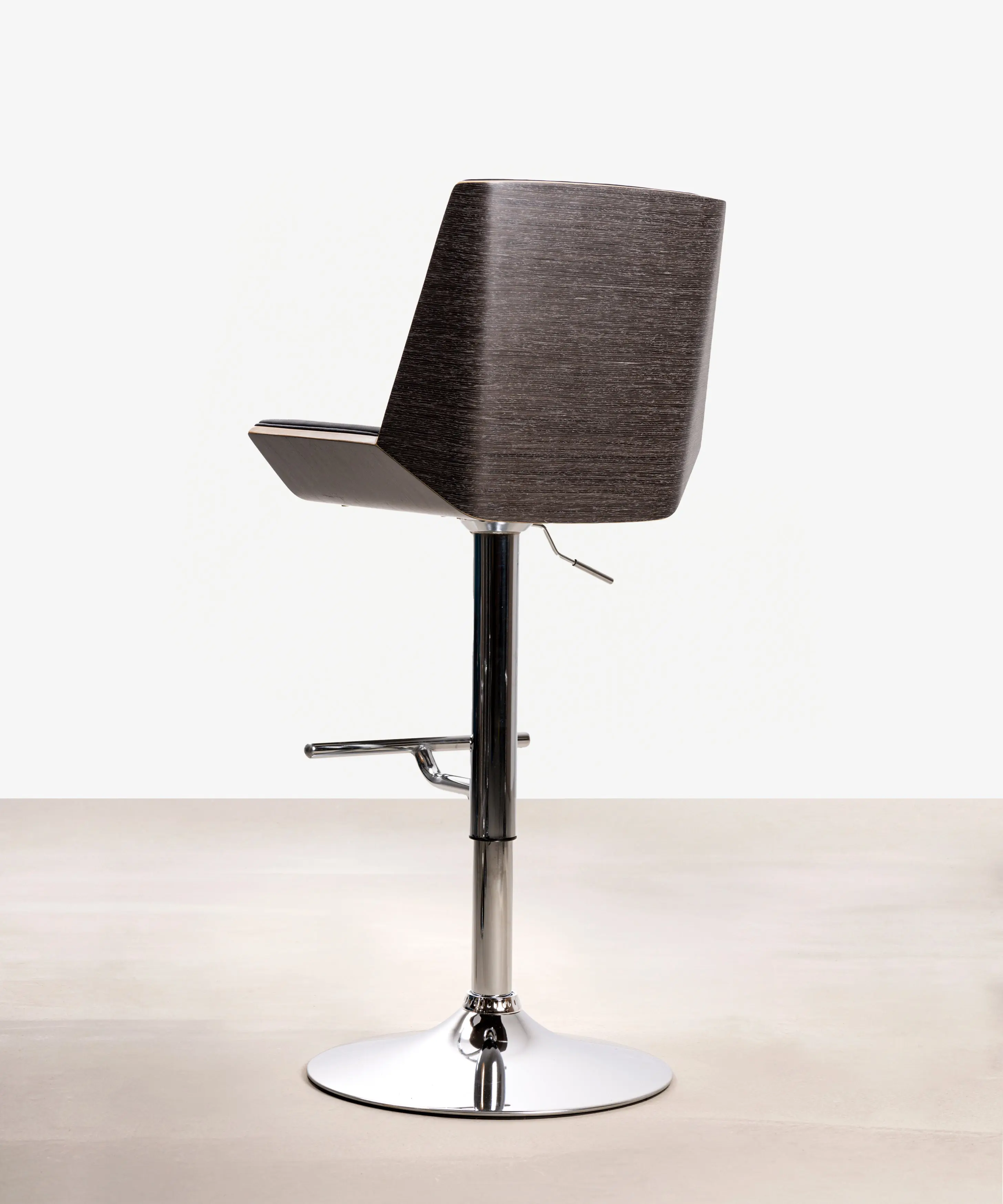 Taburete de Madera y Polipiel Regulable Lyssa