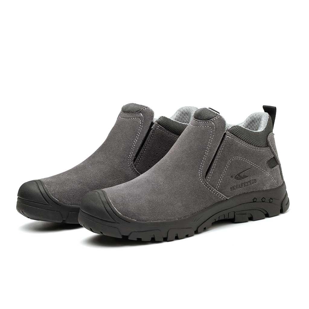 M?skie Buty Spawalnicze ze Stalowym Noskiem - Gumowa Podeszwa