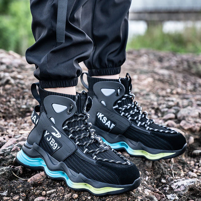 Buty robocze m?skie z kevlarow? podeszw? i stalowym noskiem - oddychaj?ce