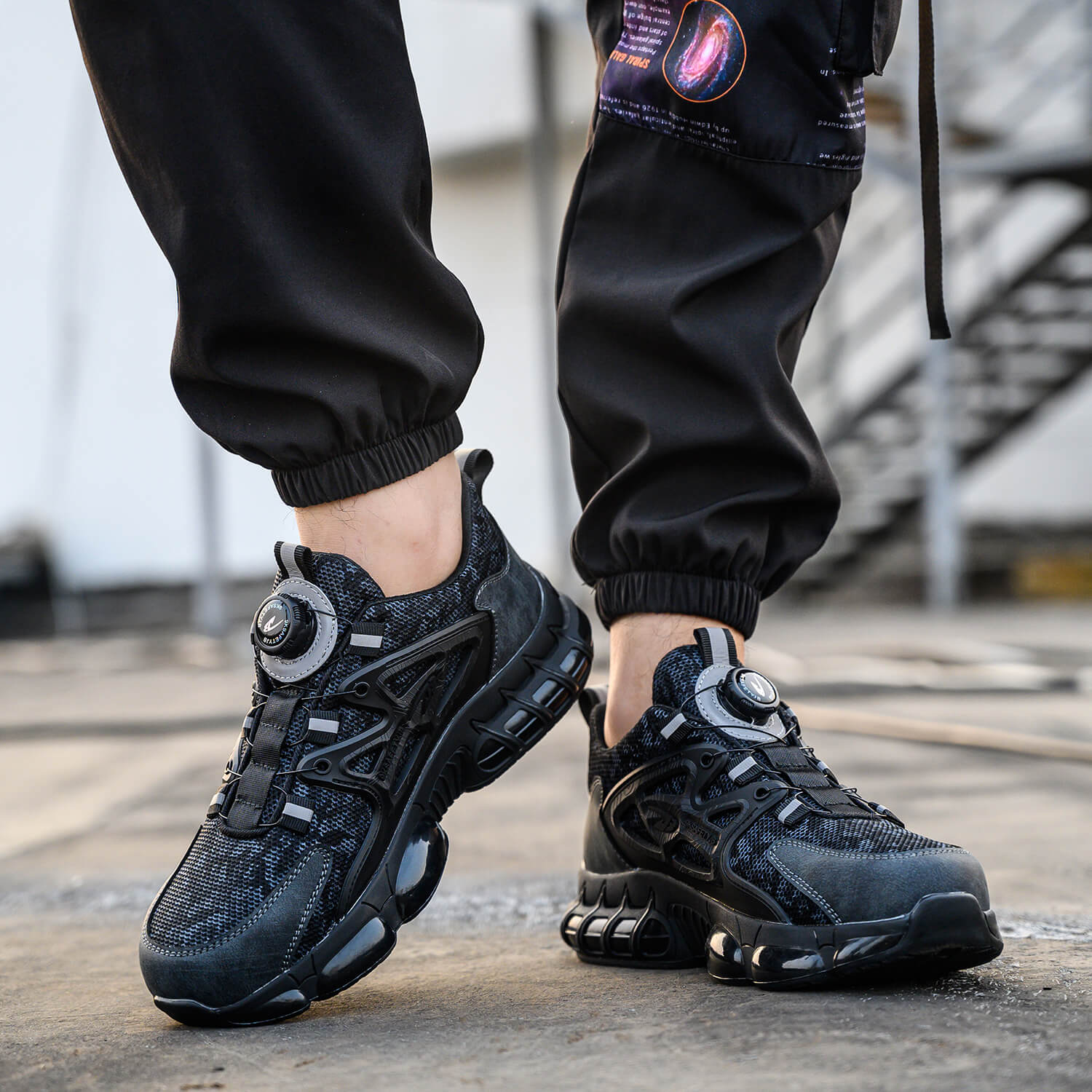 M?skie Sznurowane Buty Ochronne S3 Ze Stalowymi Noskami