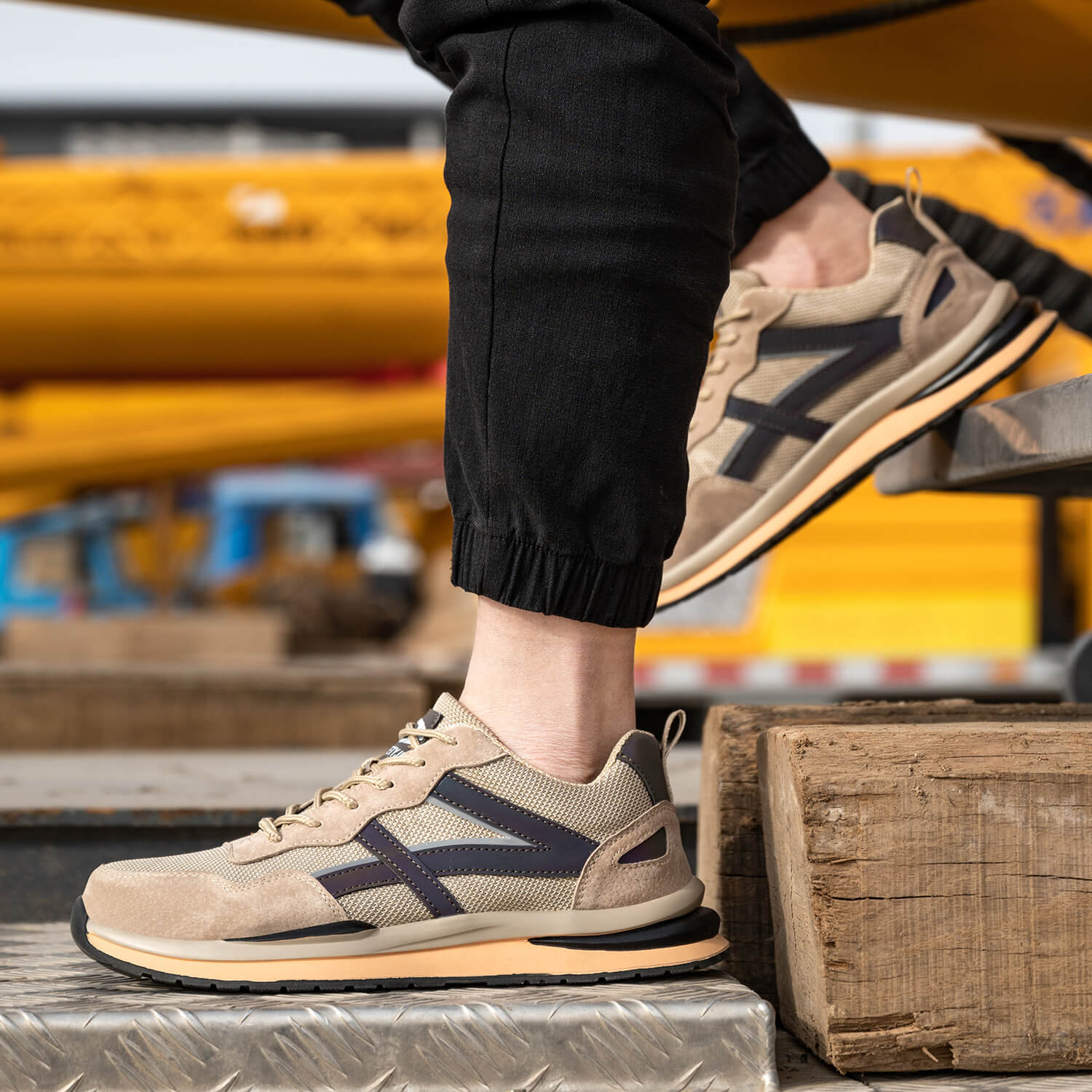 Oddychaj?ce Buty Robocze S3 Stalowy Palec Dla M??czyzn