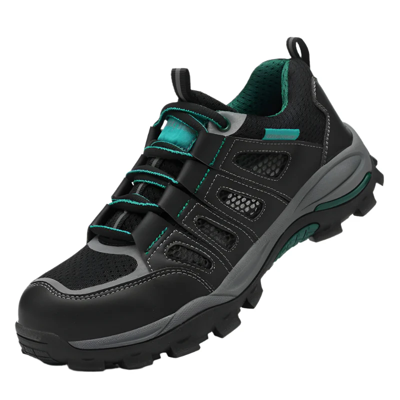 Buty robocze m?skie z siatk? i ochron? palc��w - lekkie i antypo?lizgowe