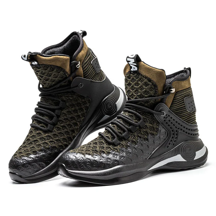 Buty ochronne m?skie z metalowym noskiem - lekkie, z przyczepn? i przewiewn? podeszw?