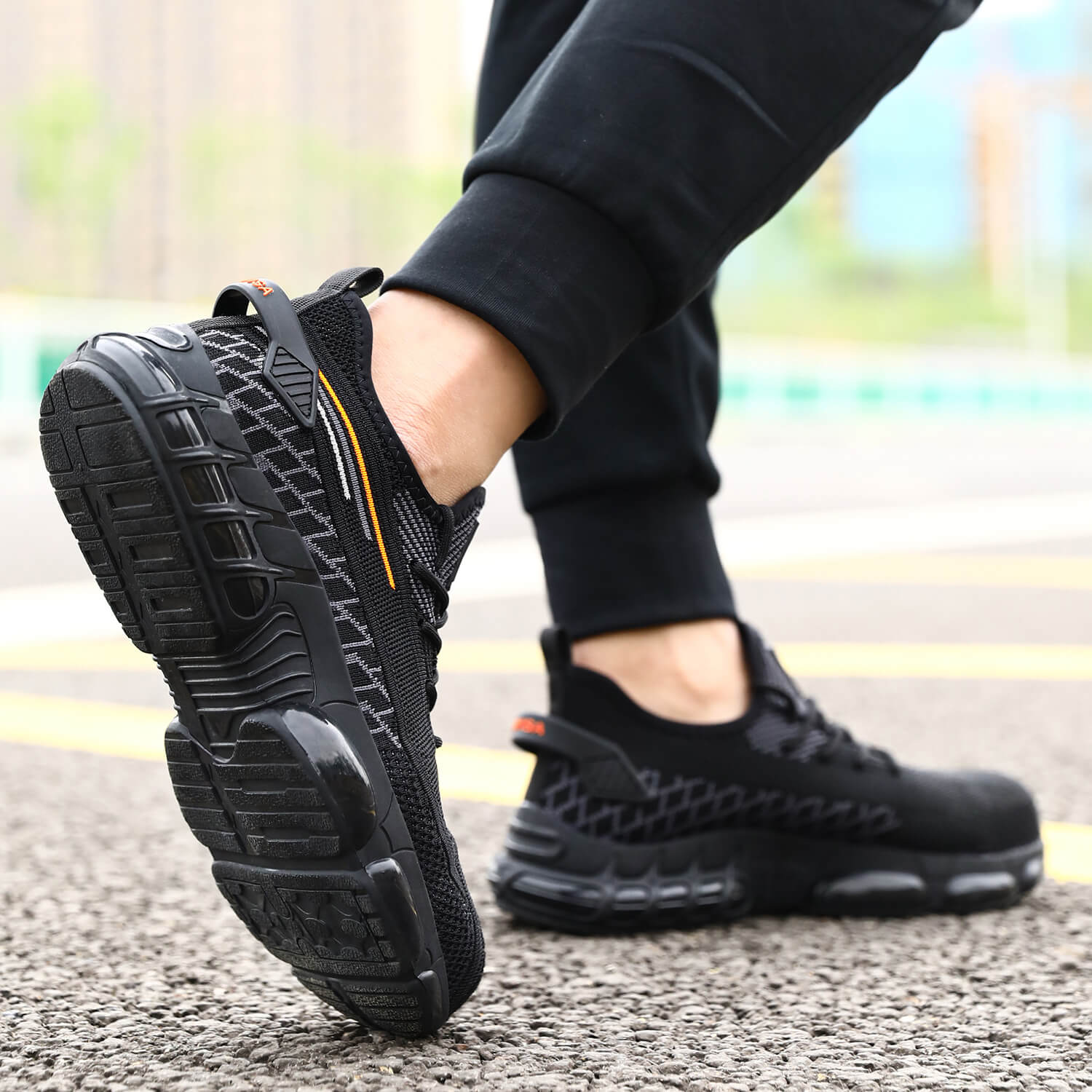 Oddychaj?ce, Lekkie Tenis��wki Robocze S3 Stalowy Palec