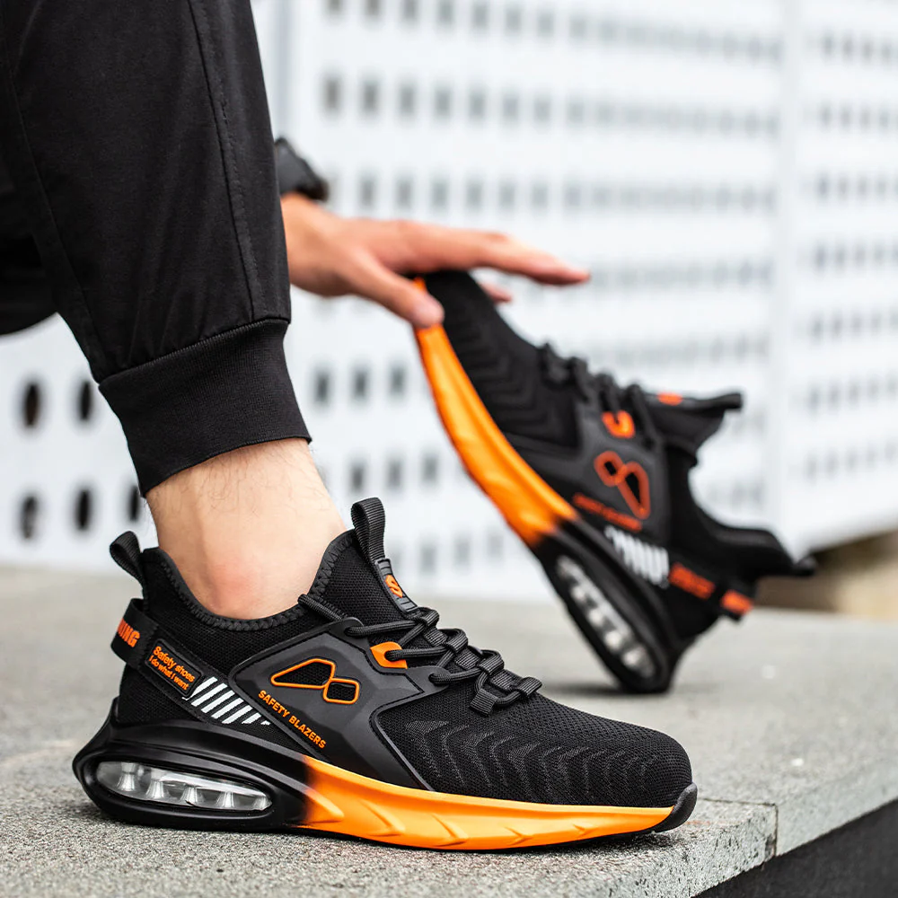 Buty robocze z podnoskiem stalowym dla m??czyzn - lekkie i antypo?lizgowe