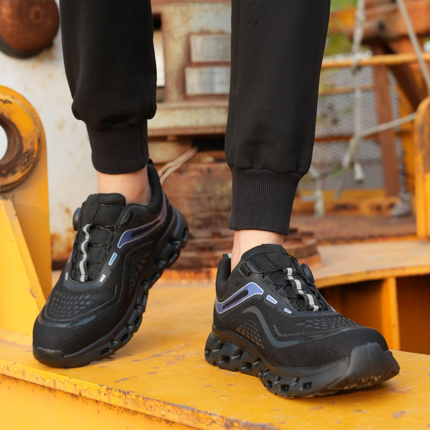 S3 Sznurowad?a Knob �C Stylowe Tenis��wki Robocze Ze Stalowym Noskiem