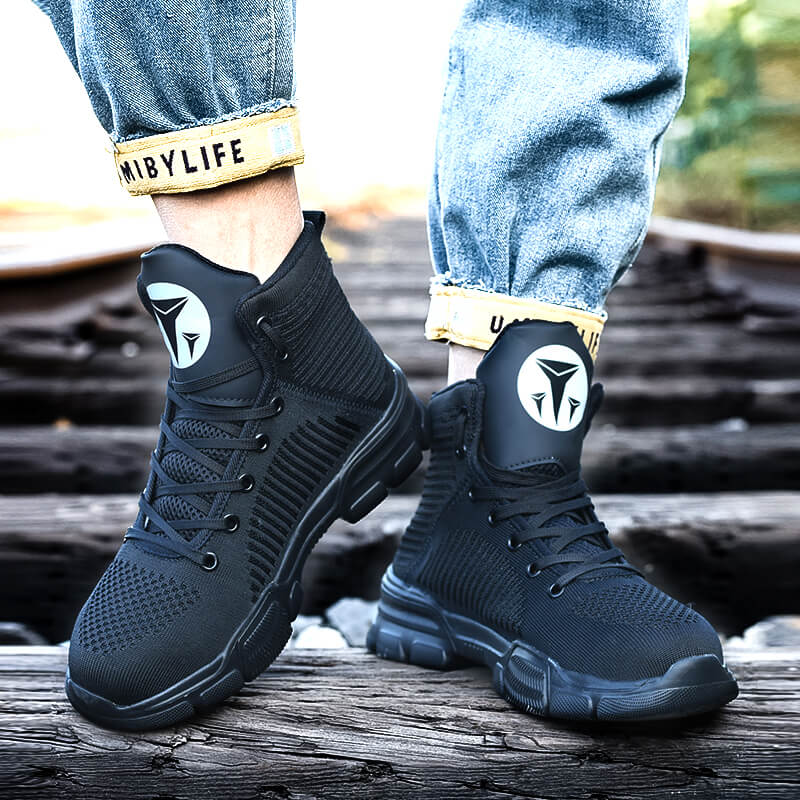 Lekkie Buty Za Kostk? S3 �C M?skie Buty Ze Stalowymi Noskami