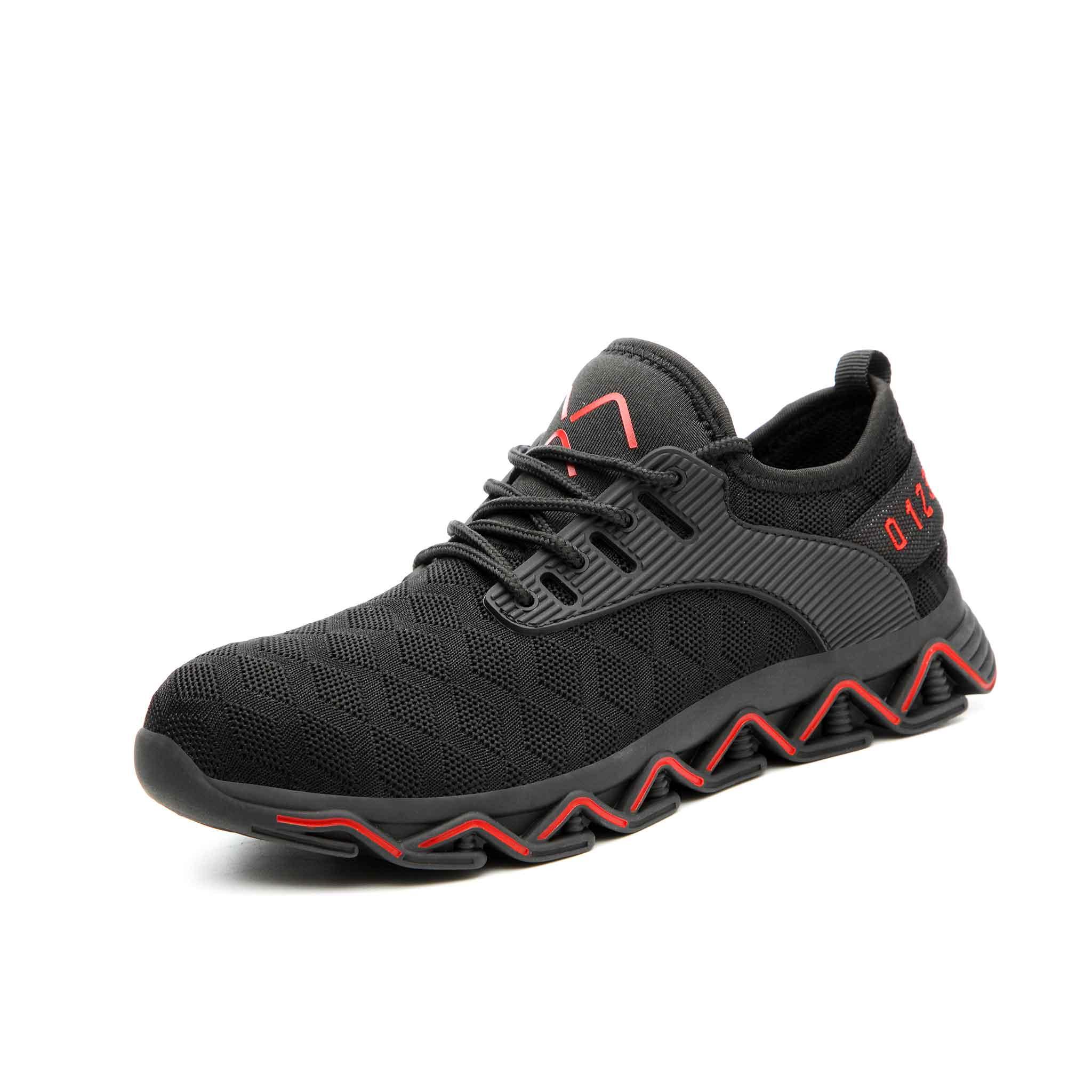 S25 M?skie Buty Sportowe ze Stalowym Noskiem - Podeszwa Gumowa