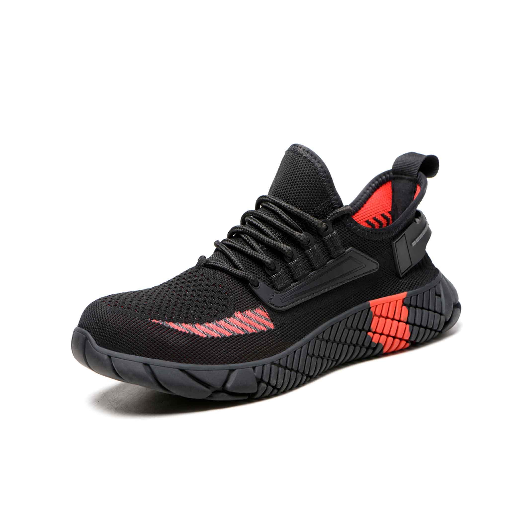 S25 M?skie Buty Sportowe ze Stalowym Noskiem - Gumowa Podeszwa