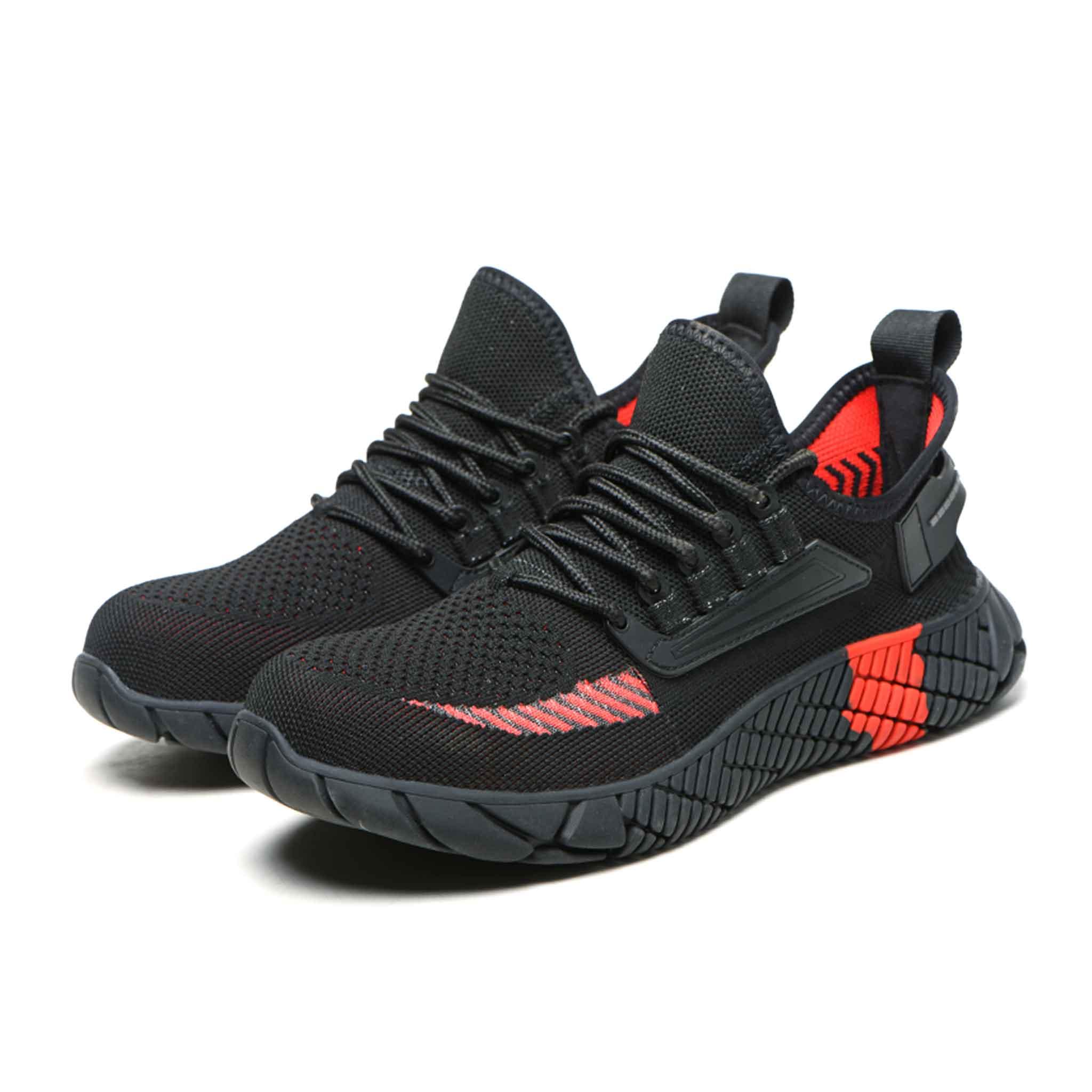 S25 M?skie Buty Sportowe ze Stalowym Noskiem - Gumowa Podeszwa