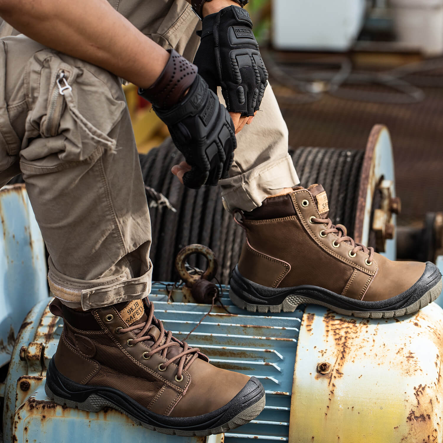 Wodoodporne Buty Robocze �C M?skie Buty Ochronne Ze Stalowymi Noskami