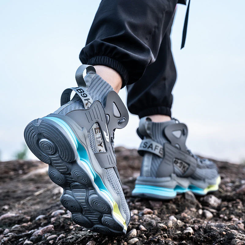 Buty robocze m?skie z kevlarow? podeszw? i stalowym noskiem - oddychaj?ce