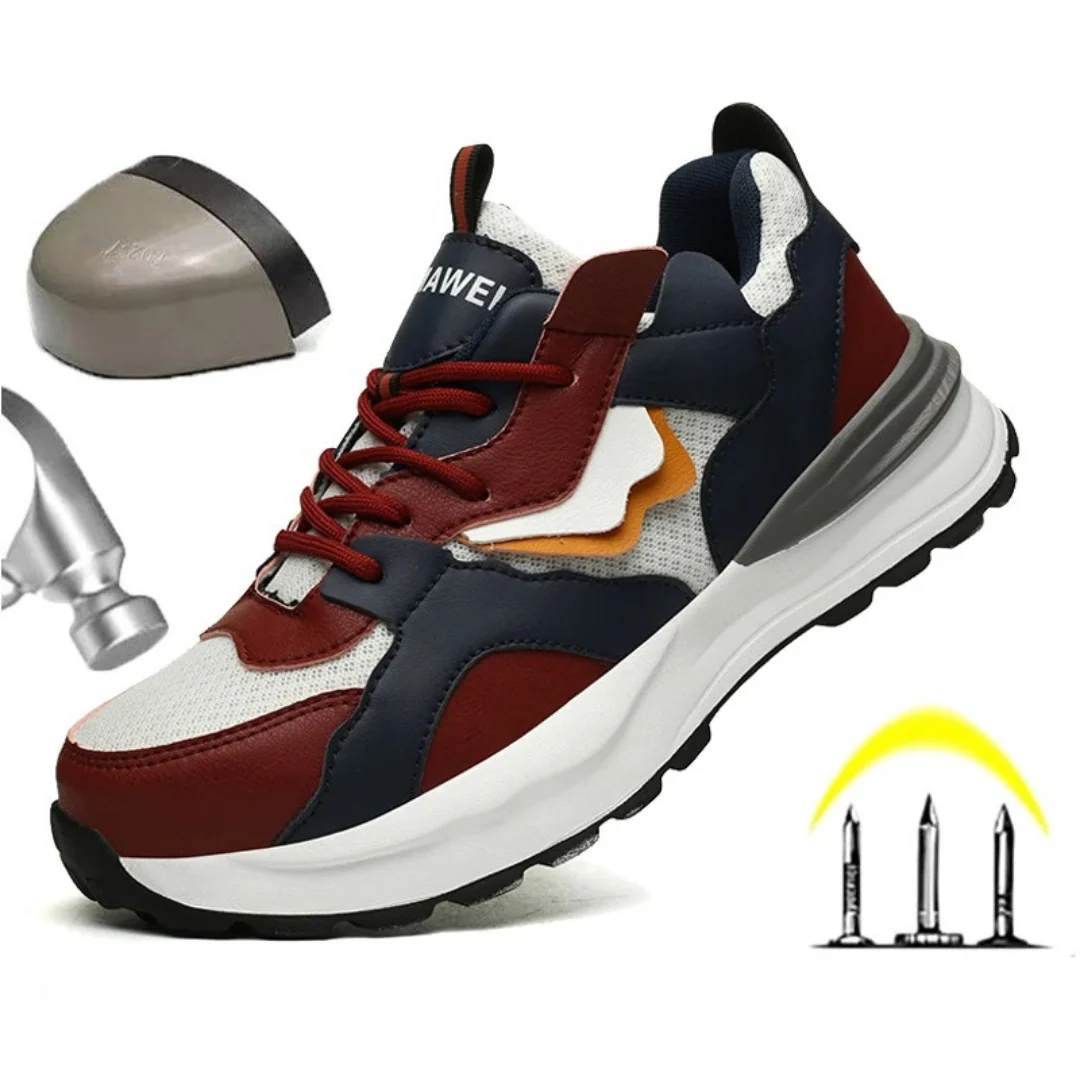 Buty robocze m?skie z noskiem stalowym - lekkie, oddychaj?ce i antypo?lizgowe