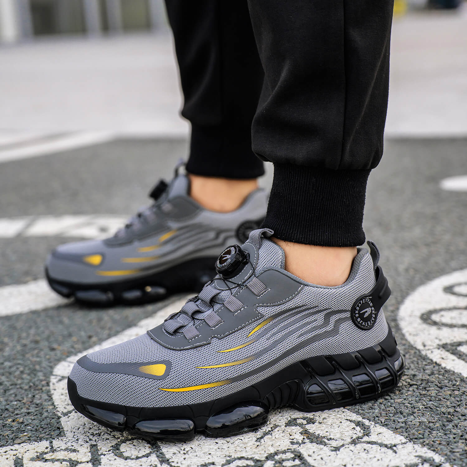 S3 Sznur��wki do k��? �C Lekkie Tenis��wki Robocze Ze Stalowymi Noskami