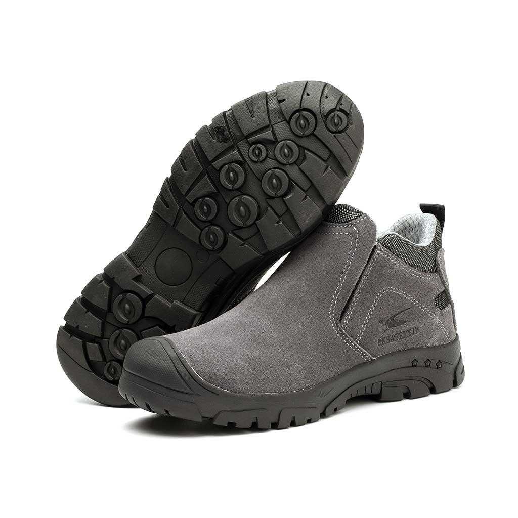 M?skie Buty Spawalnicze ze Stalowym Noskiem - Gumowa Podeszwa