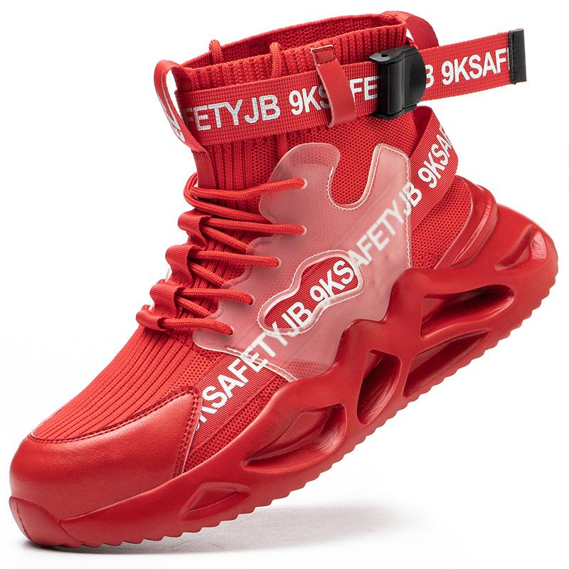 Buty robocze m?skie lekkie ze stalowym noskiem - kevlar i antypo?lizgowe